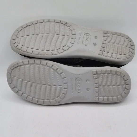 Crocs Shoes Mens Size 11 Gray Mesh Slip On Loafers Casual Lightweight Comfort - Picture 8 of 10